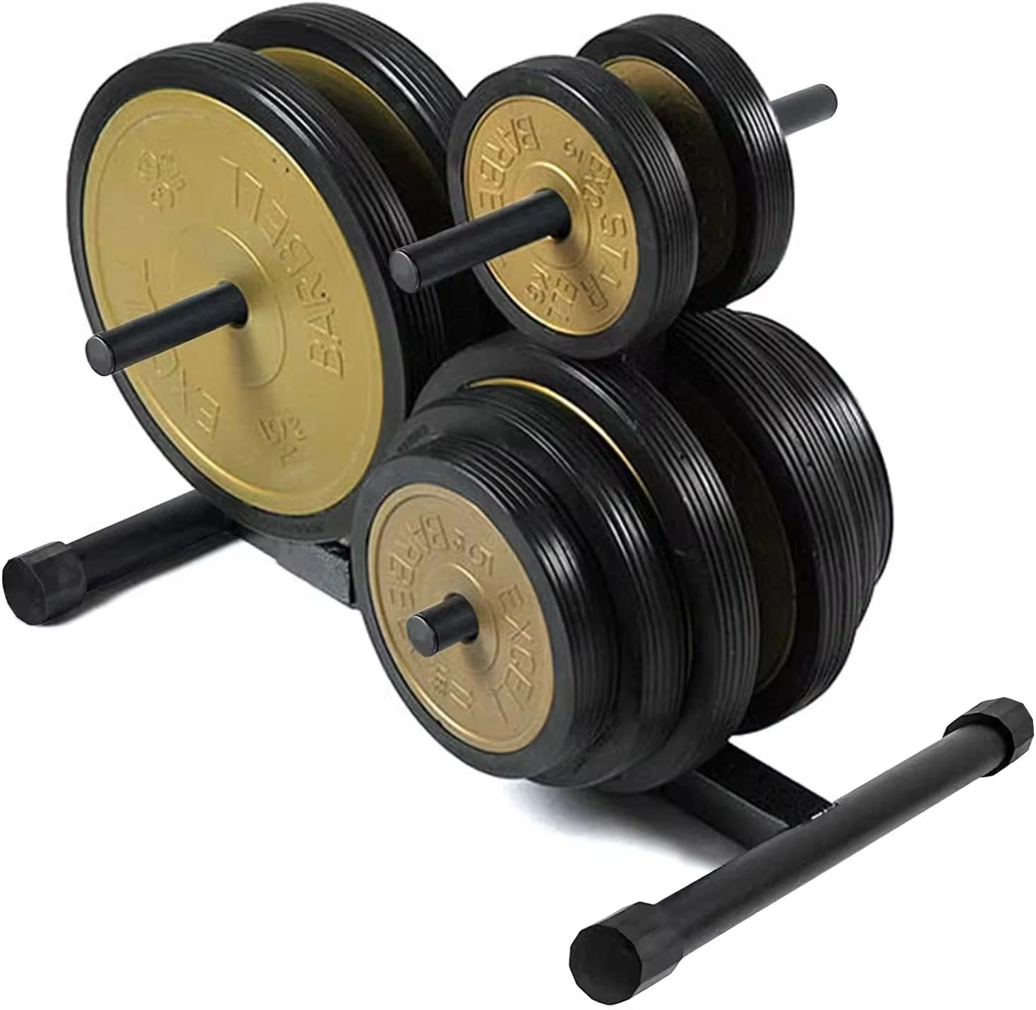 Barbell Dumbbell Weight Plate Rack Tree Storage Rack-2