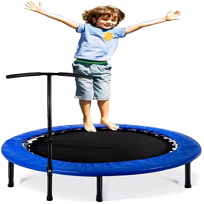 iris fitness trampoline for adults and kids rebounder trampoline with padding