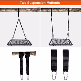 iris label 40'' spider web tree swing for kids