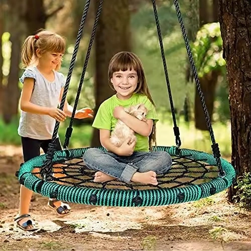 Best Deal 2023 38 Saucer Tree Swing 400 lbs Weight Capacity-2