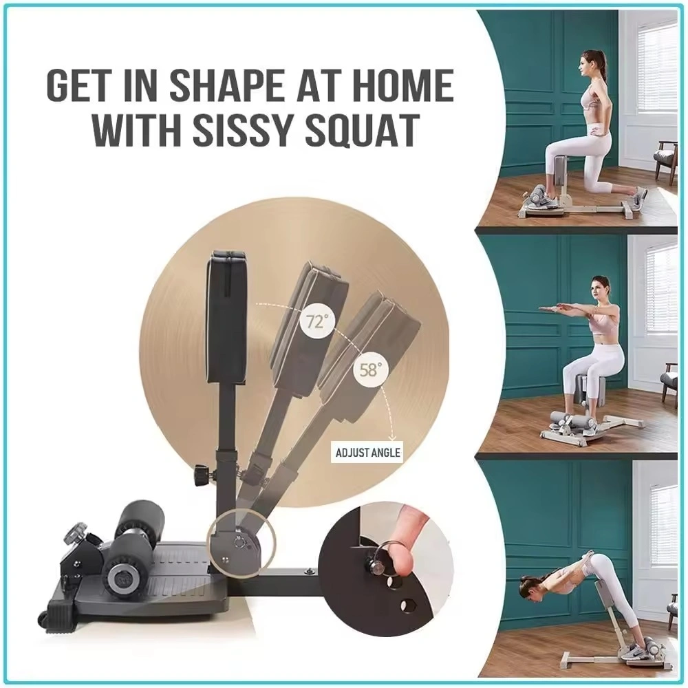 Multi-Function Sissy Squat Bench Home Gym Workout Station Leg Exercise Machine-1