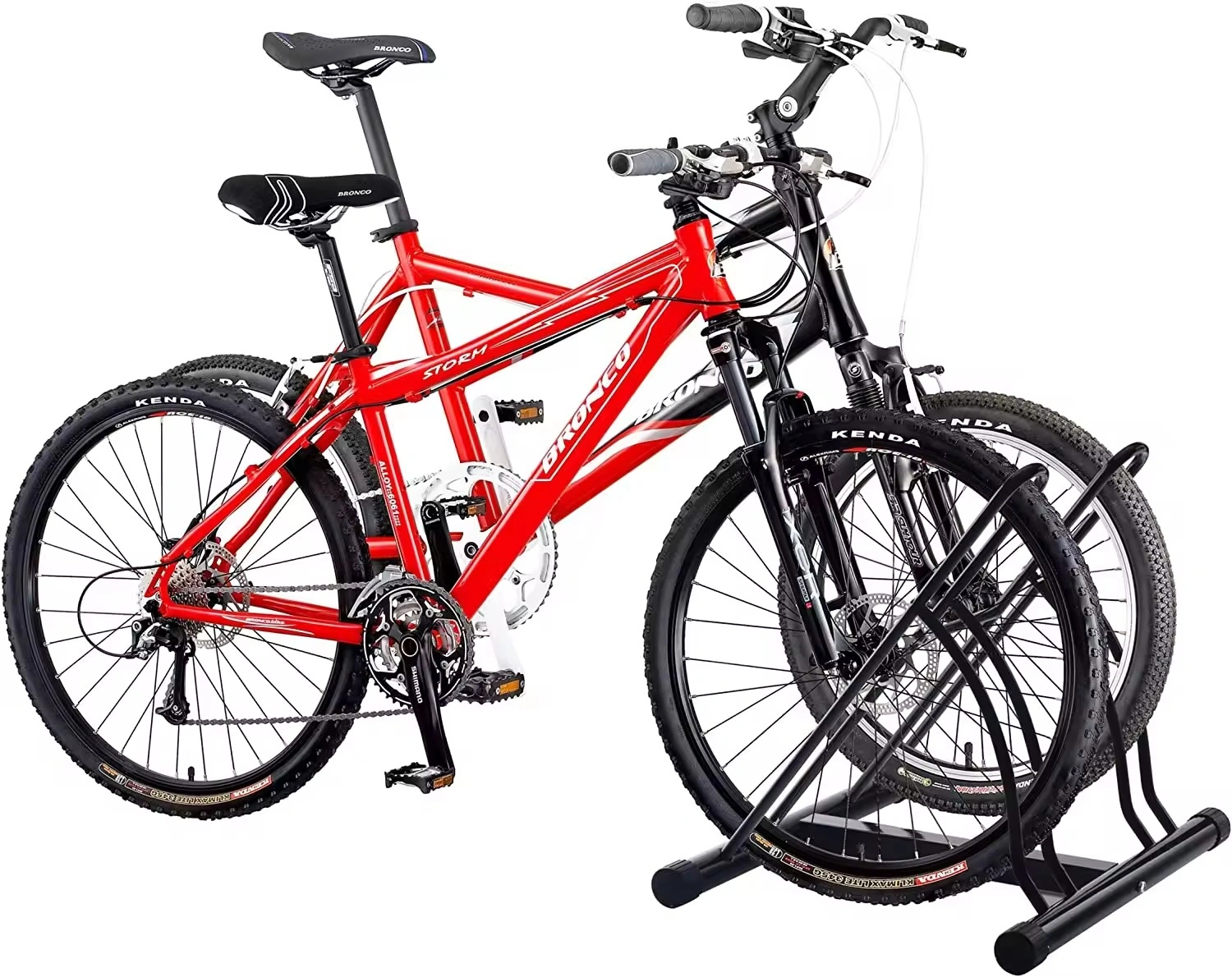 Buy Bike Racks 2 Bike Floor Stand Bicycle Cycle Stand-3