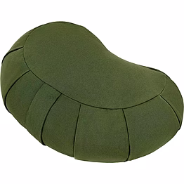 iris half-moon yoga pillow organic cotton zafu meditation