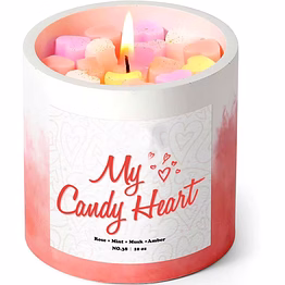 iris valentines day candle - anniversary, birthday, christmas gifts, handmade concrete jar candle