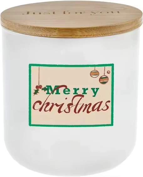 Christmas Candles - Candles for Home Scented, Handmade Ceramic Jar 11.5oz Natural Soy Wax-CSC-001