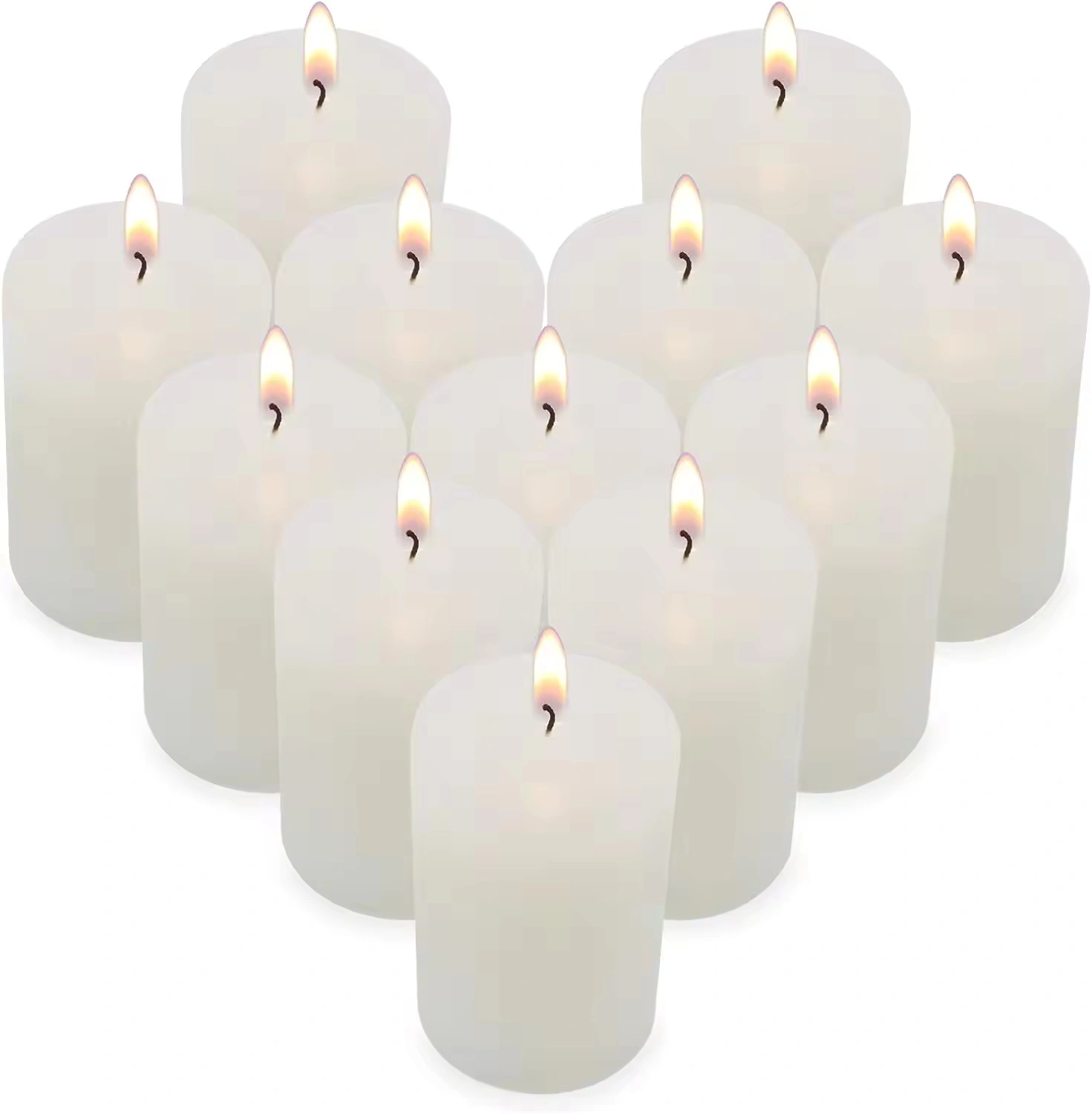 Handmade Pillar Candles, Large Pillar Candle, Dripless Pillar Candles for Weddings, Parties, Halloween-PC-001