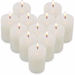 iris handmade pillar candles, large pillar candle, dripless pillar candles for weddings, parties, halloween