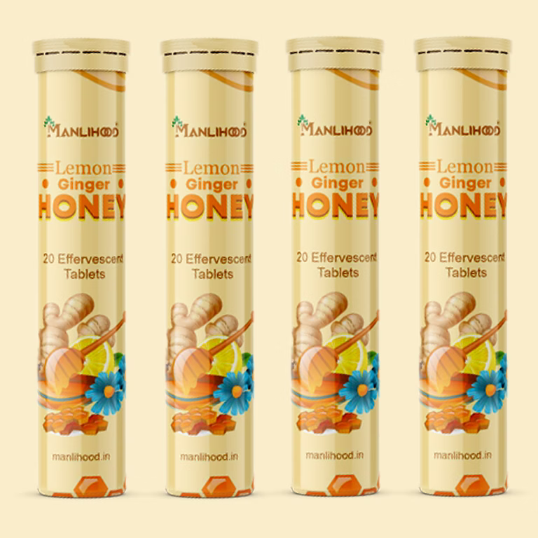 Manlihood's Ayurvedic Honey Ginger Lemon Tablets image 1