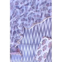 Ikkat cotton dress materials