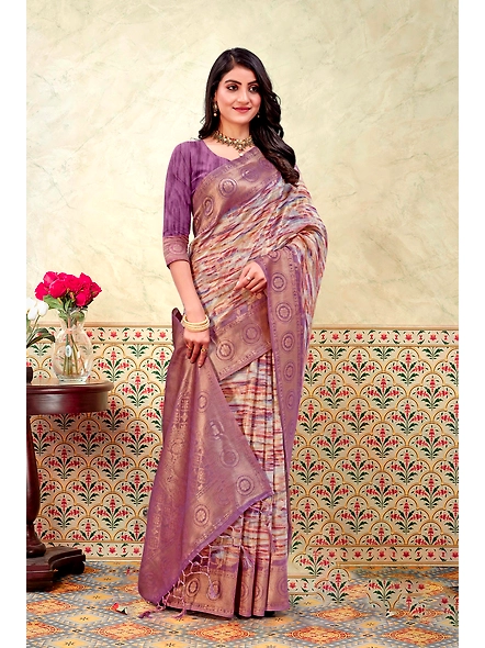 Parvati Multicolor Chiffon Saree-2