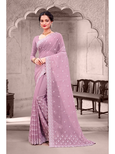 Parvati Multicolor Chiffon Saree