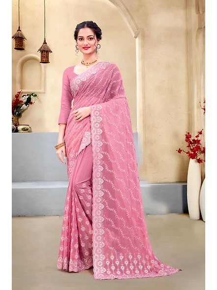 Parvati Multicolor Chiffon Saree