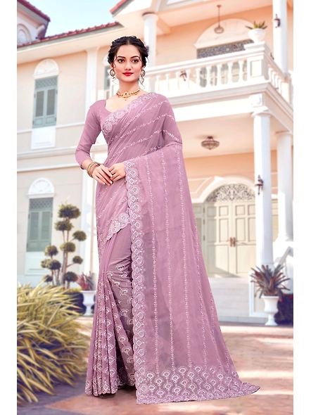 Parvati Multicolor Chiffon Saree