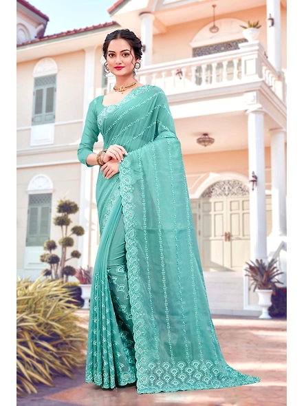 Parvati Multicolor Chiffon Saree-2