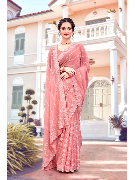 Parvati Multicolor Chiffon Saree-4