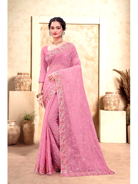 Parvati Multicolor Chiffon Saree