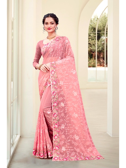 Parvati Multicolor Chiffon Saree