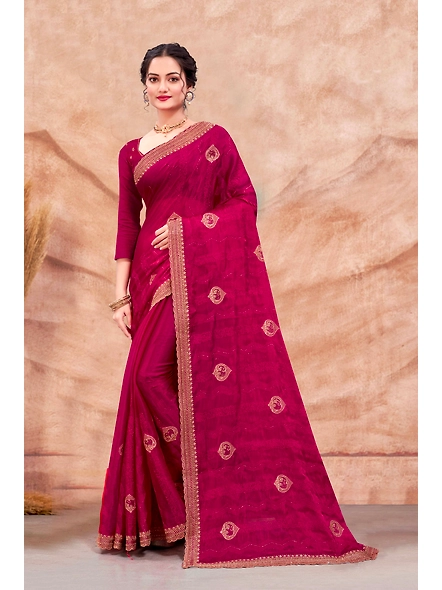 Parvati Multicolor Burburry Chiffon Saree