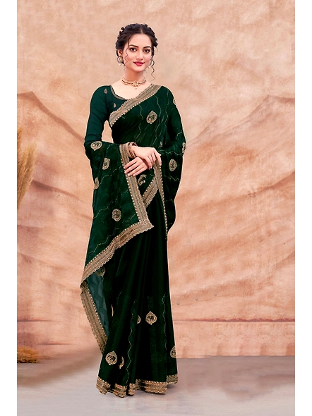 Parvati Multicolor Burburry Chiffon Saree-3