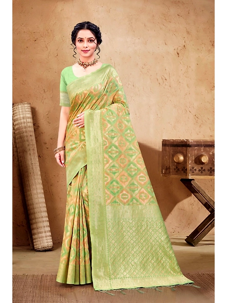 Parvati Multicolor Rapier Silk Saree-2