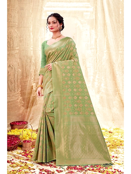 Parvati Multicolor Rapier Silk Saree-3