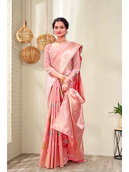 Parvati Multicolor Rapier Silk Saree-3