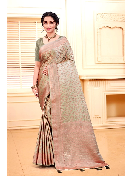 Parvati Multicolor Rapier Silk Saree-2