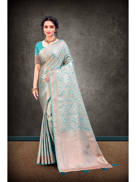 Parvati Multicolor Rapier Silk Saree-2