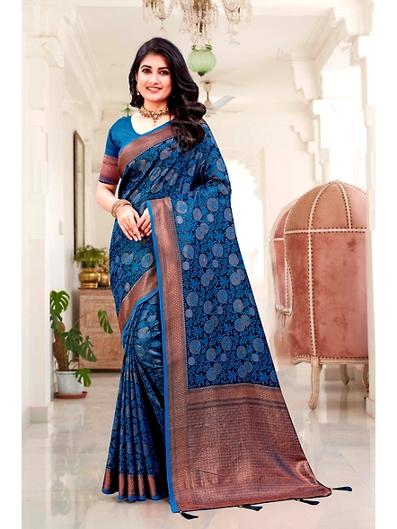 Parvati Multicolor Rapier Silk Saree