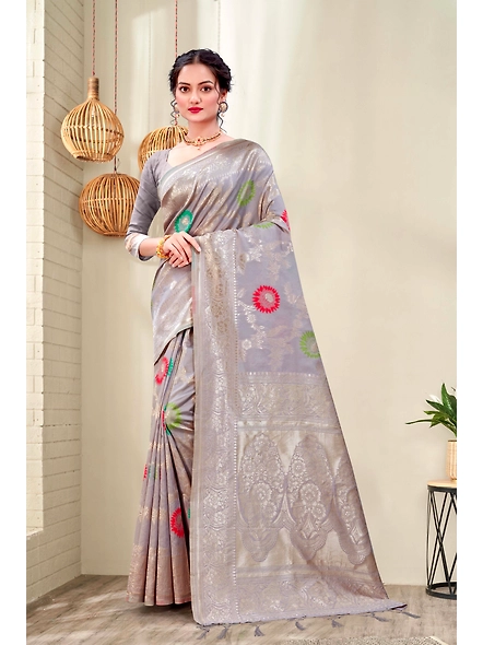 Parvati Multicolor Rapier Silk Saree