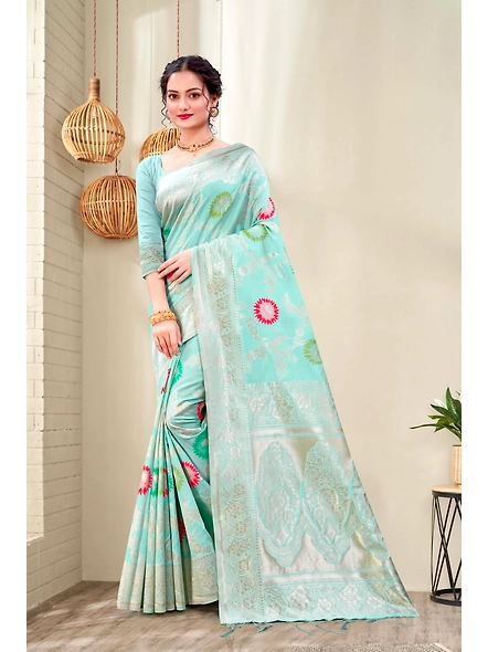 Parvati Multicolor Rapier Silk Saree-2
