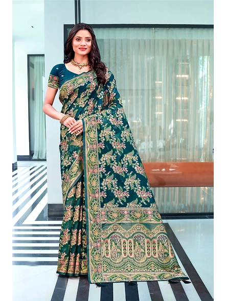 Parvati Multicolor Organza Saree-2