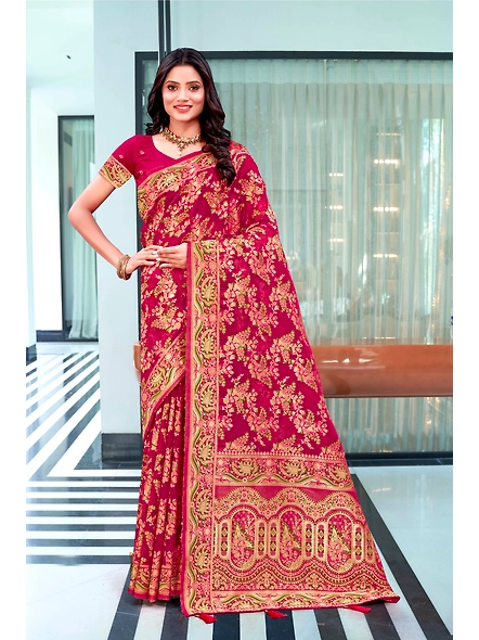 Parvati Multicolor Organza Saree-4