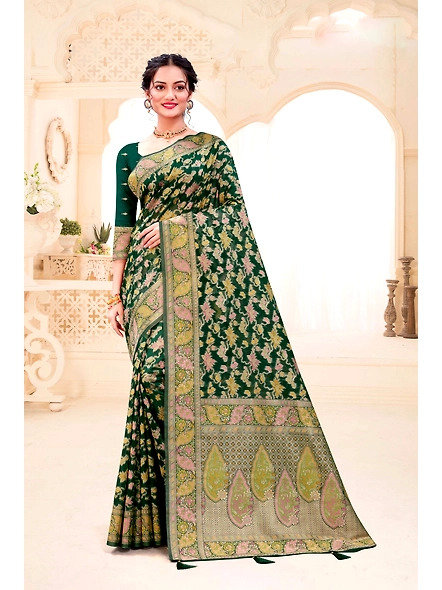Parvati Multicolor Rapier Silk Saree