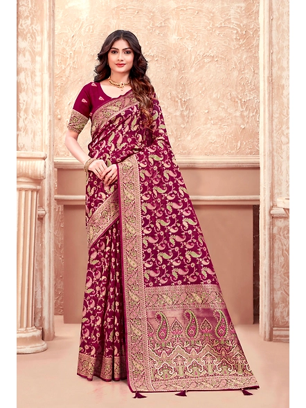 Parvati Multicolor Organza Saree