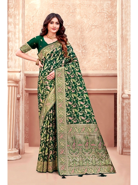 Parvati Multicolor Organza Saree-2
