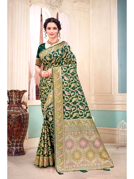 Parvati Multicolor Organza Saree