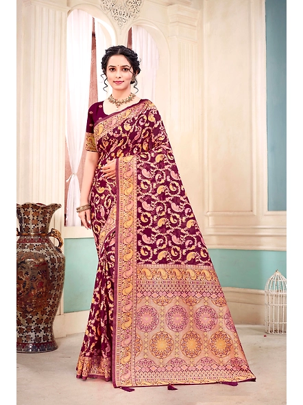 Parvati Multicolor Organza Saree-2