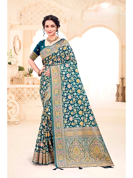 Parvati Multicolor Organza Saree