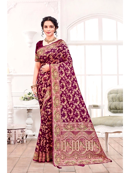 Parvati Multicolor Organza Saree-3