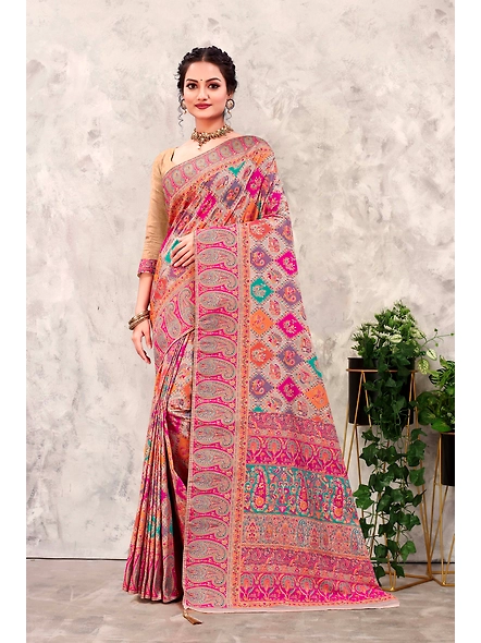Parvati Multicolor Rapier Silk Saree