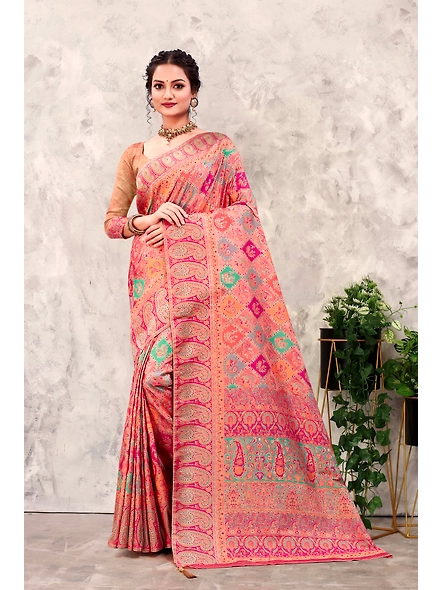 Parvati Multicolor Rapier Silk Saree