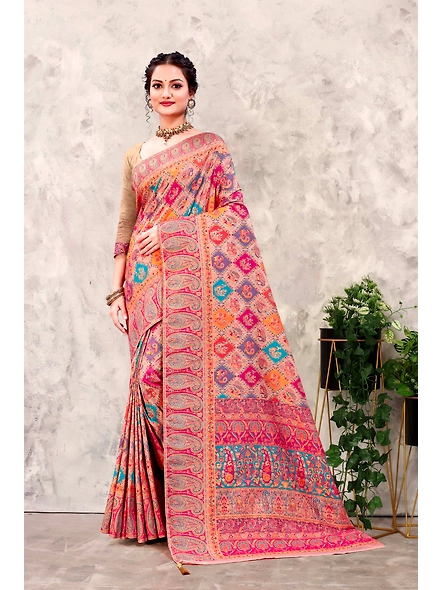 Parvati Multicolor Rapier Silk Saree-2