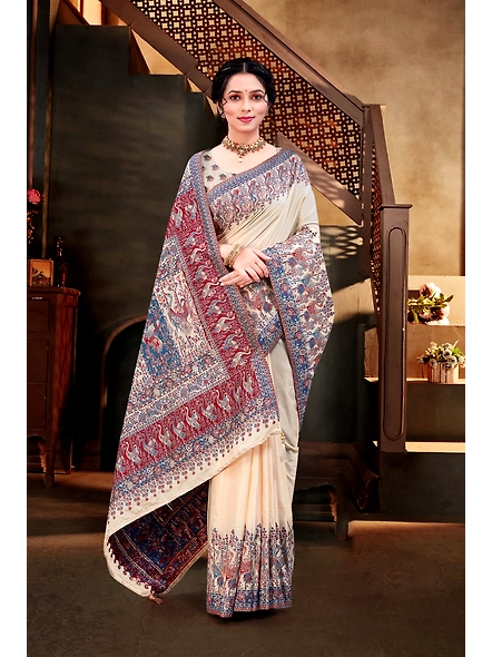 Parvati Multicolor Rapier Silk Saree-2