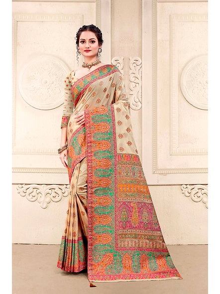 Parvati Multicolor Rapier Silk Saree