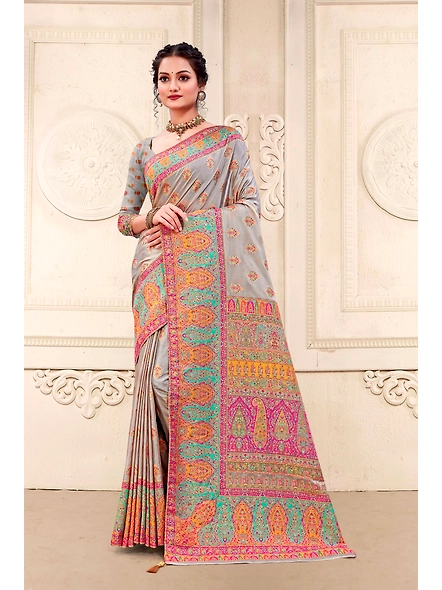 Parvati Multicolor Rapier Silk Saree