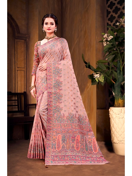 Parvati Multicolor Rapier Silk Saree-2