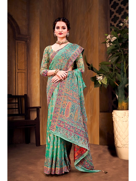 Parvati Multicolor Rapier Silk Saree-3