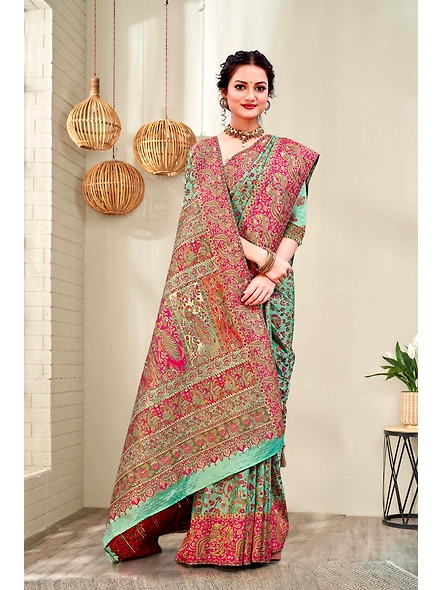 Parvati Multicolor Rapier Silk Saree-3