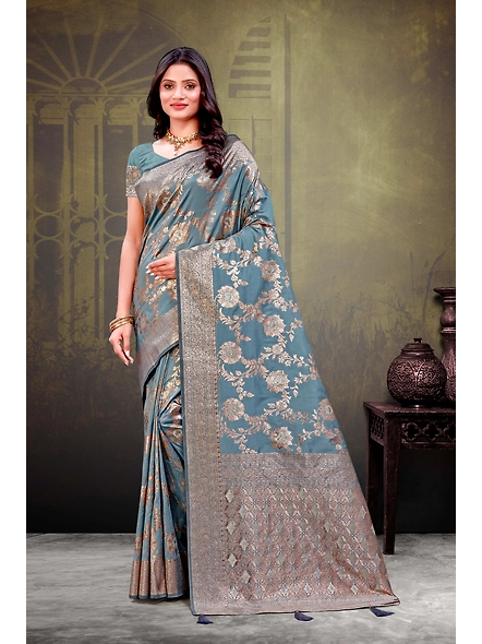 Parvati Multicolor Rapier Silk Saree